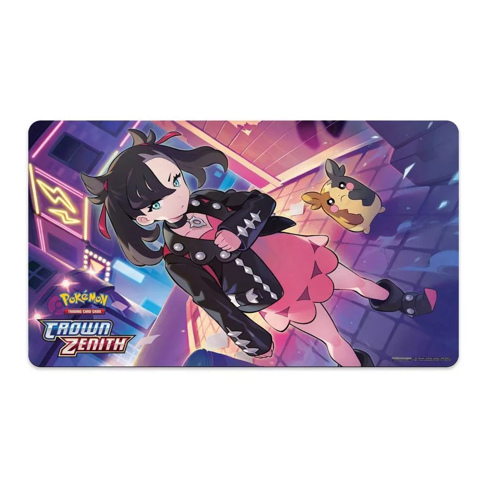 Crown Zenith Premium Playmat Collection - 5 Crown Zenith booster packs + Morpeko V-UNION - 4 etched promo cards