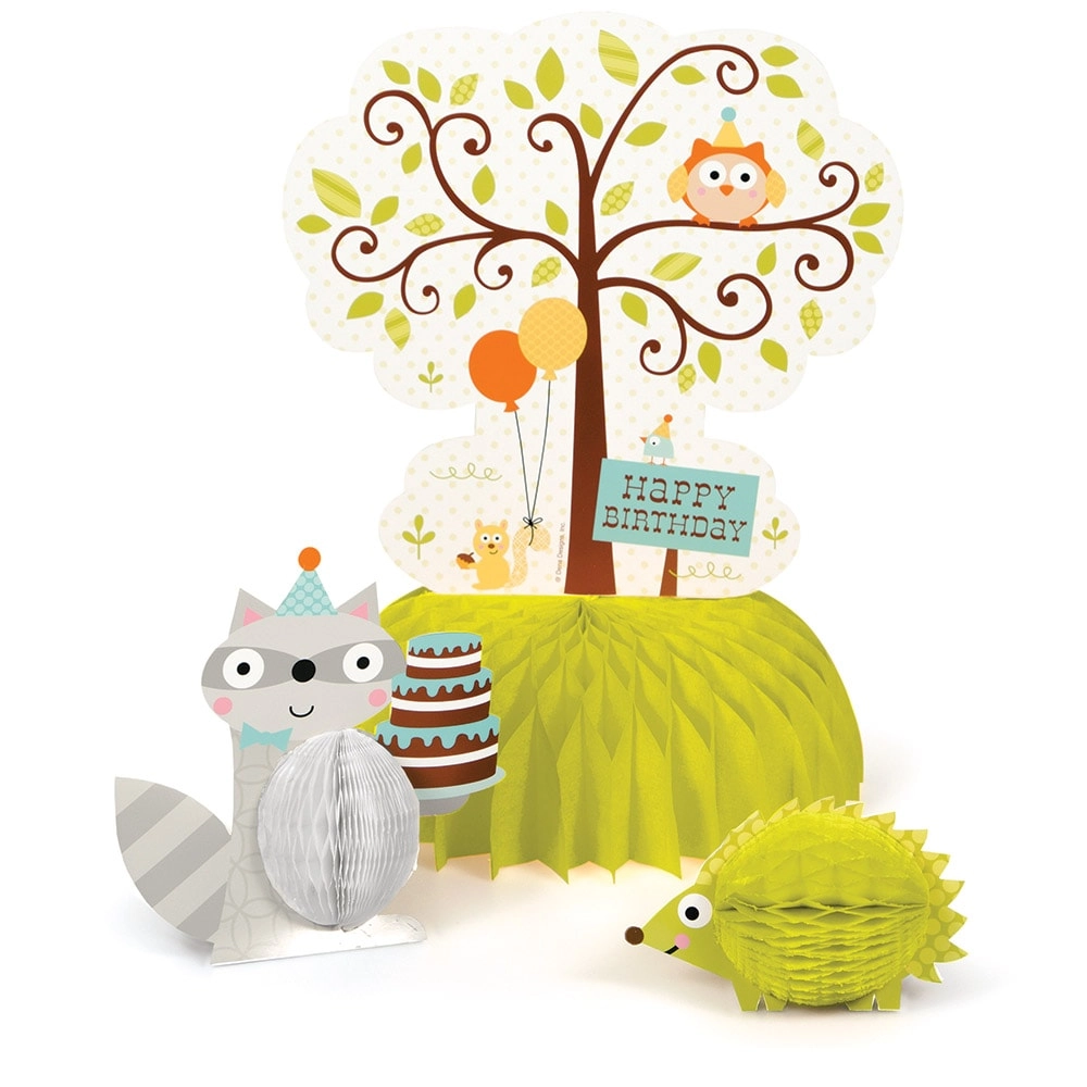 CREATIVE CONVERTING Happi Woodland Boy Centerpiece Honeycomb