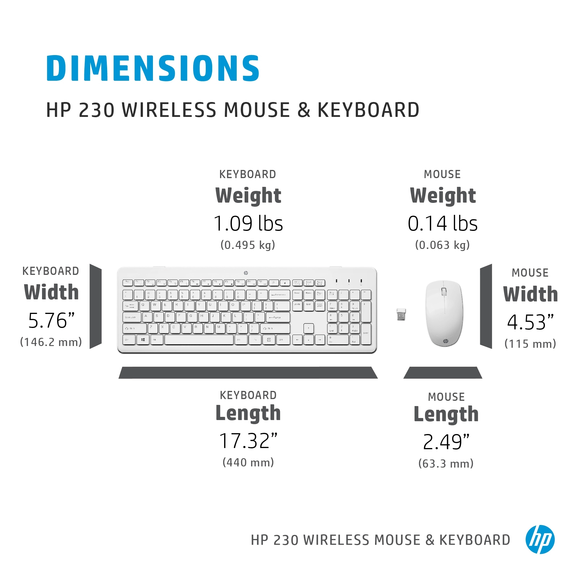 230 Wireless Mouse And Keyboard Combo Set - AR/EN Wireless