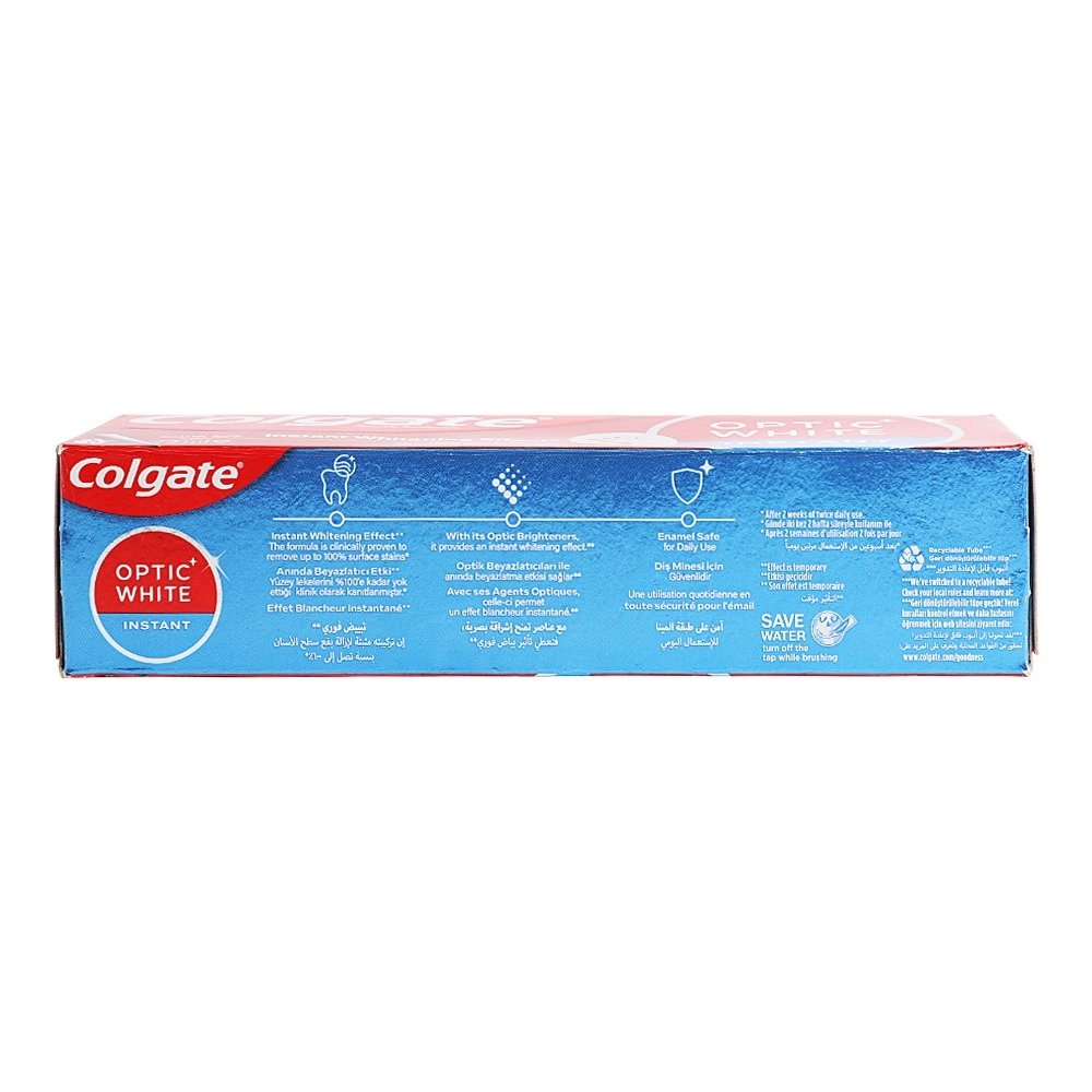 Optic White Instant Whitening Fluoride Toothpaste 75 ml