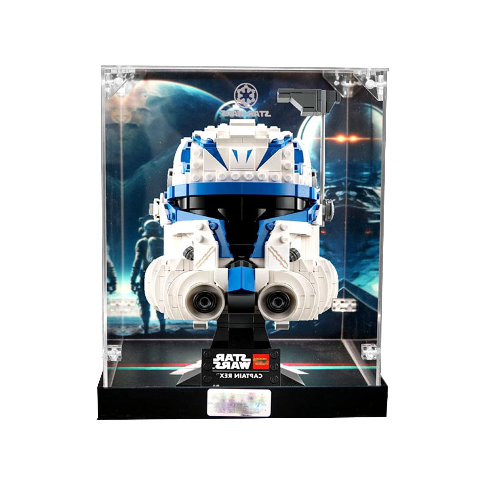 HALFS Acrylic Display Case - 5.9 x 5.9 x 9.8 inches Clear