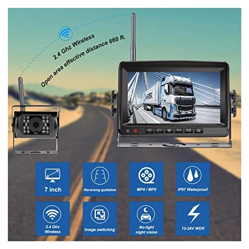 Wireless Car Monitor - 7 Inch