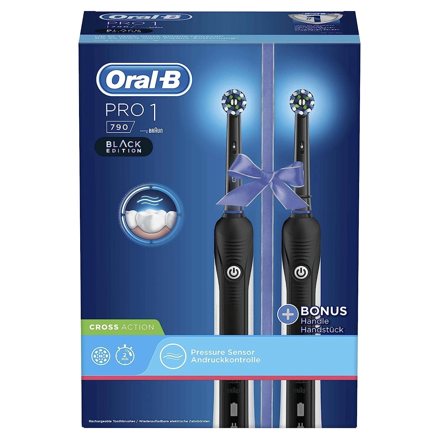 Proctor and Gamble PRO 790 - 2 Handpieces Black Brushing Timer