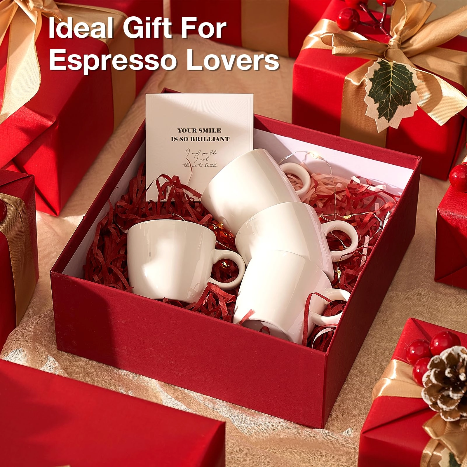 Espresso Cup - 4 pcs - Christmas