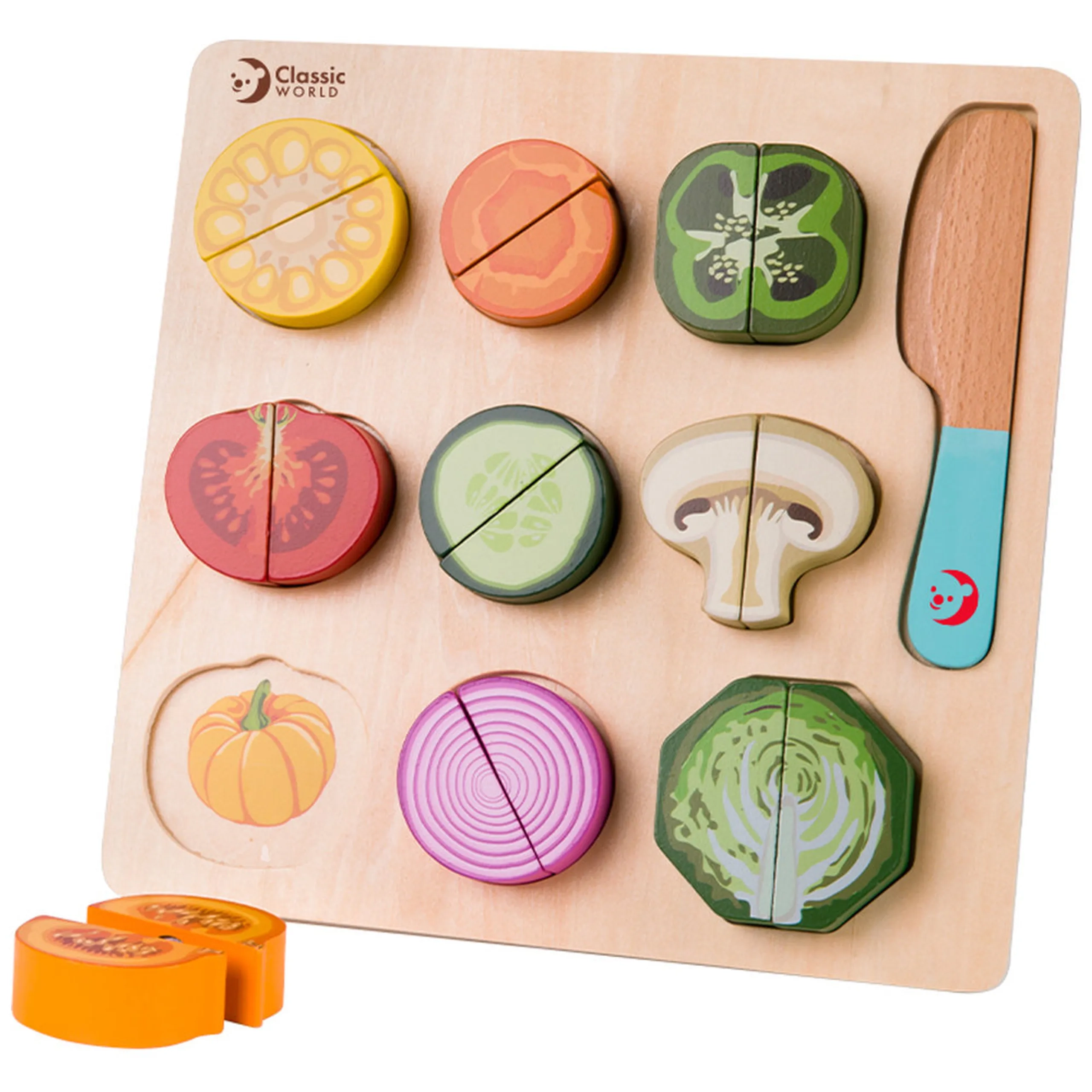 Cutting Vegetables Puzzle, - Suitable for 18 months & above 20 Pcs