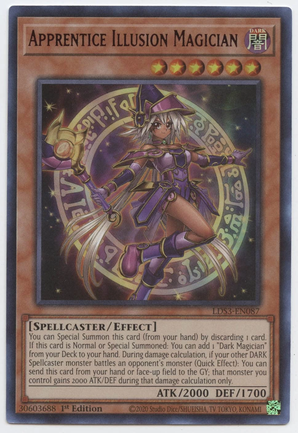 Yu-Gi-Oh! Apprentice Illusion Magician LDS3-EN087 - 1st Edition