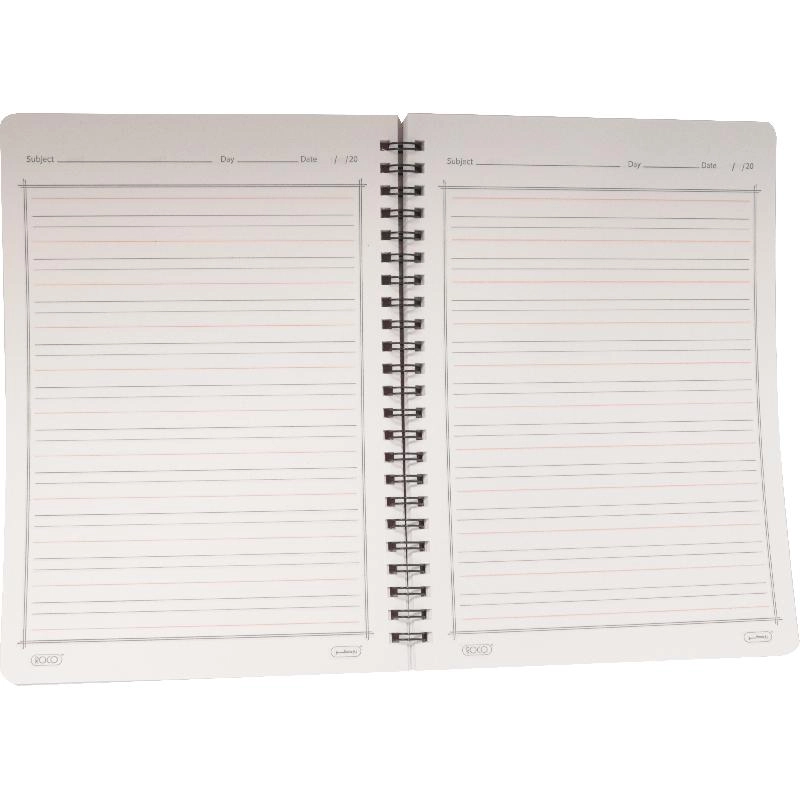 Notebook 19 X 26 cm Spiral - Grid 100 Sheets
