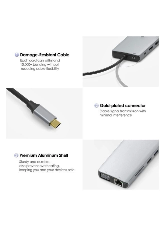 13 in 1 USB C hub - USB Type C