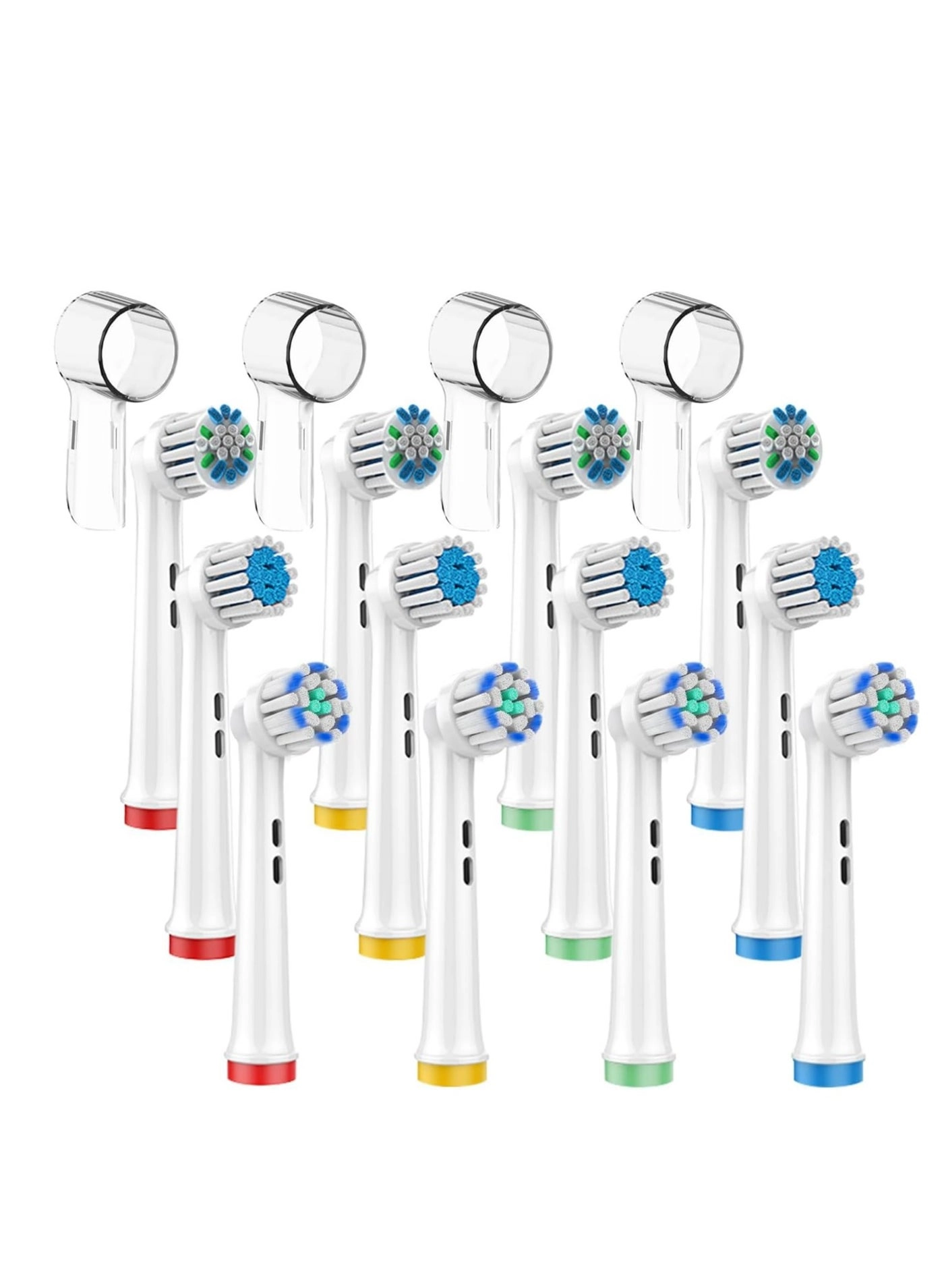 Adando Electric Toothbrush Replacement Heads - 12 Pack 4 Cleaning 4 Deep Cleaning 4 Soft Medium
