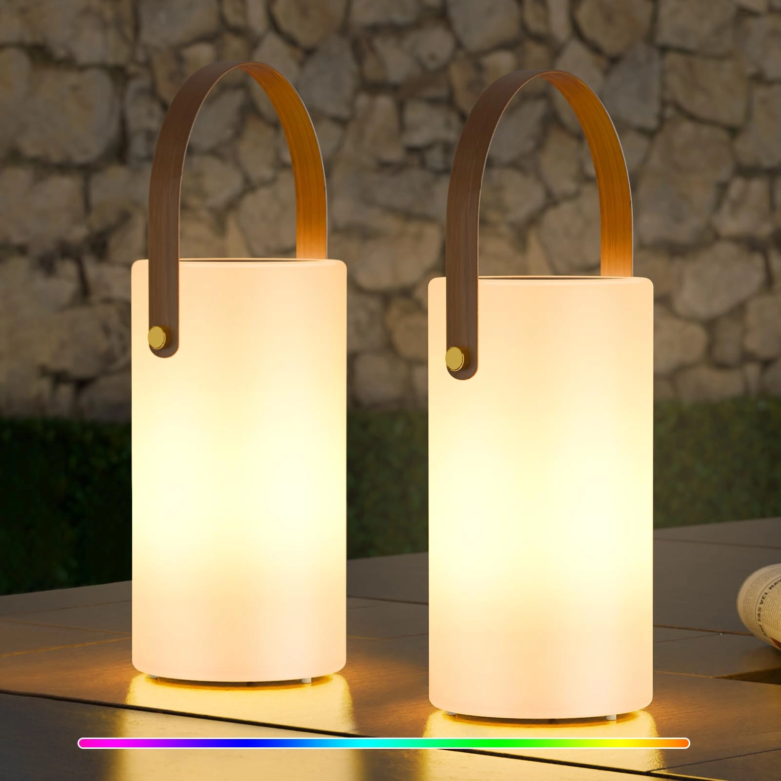 uuffoo Solar Table Lamp - Rechargeable 8 Colors IP44