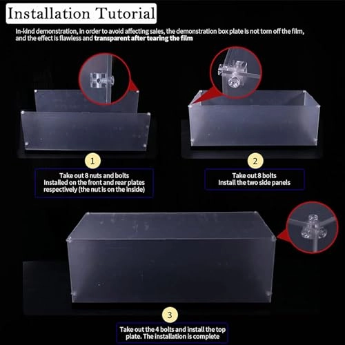 Figures Display Box - 40x20x20cm acrylic Background B