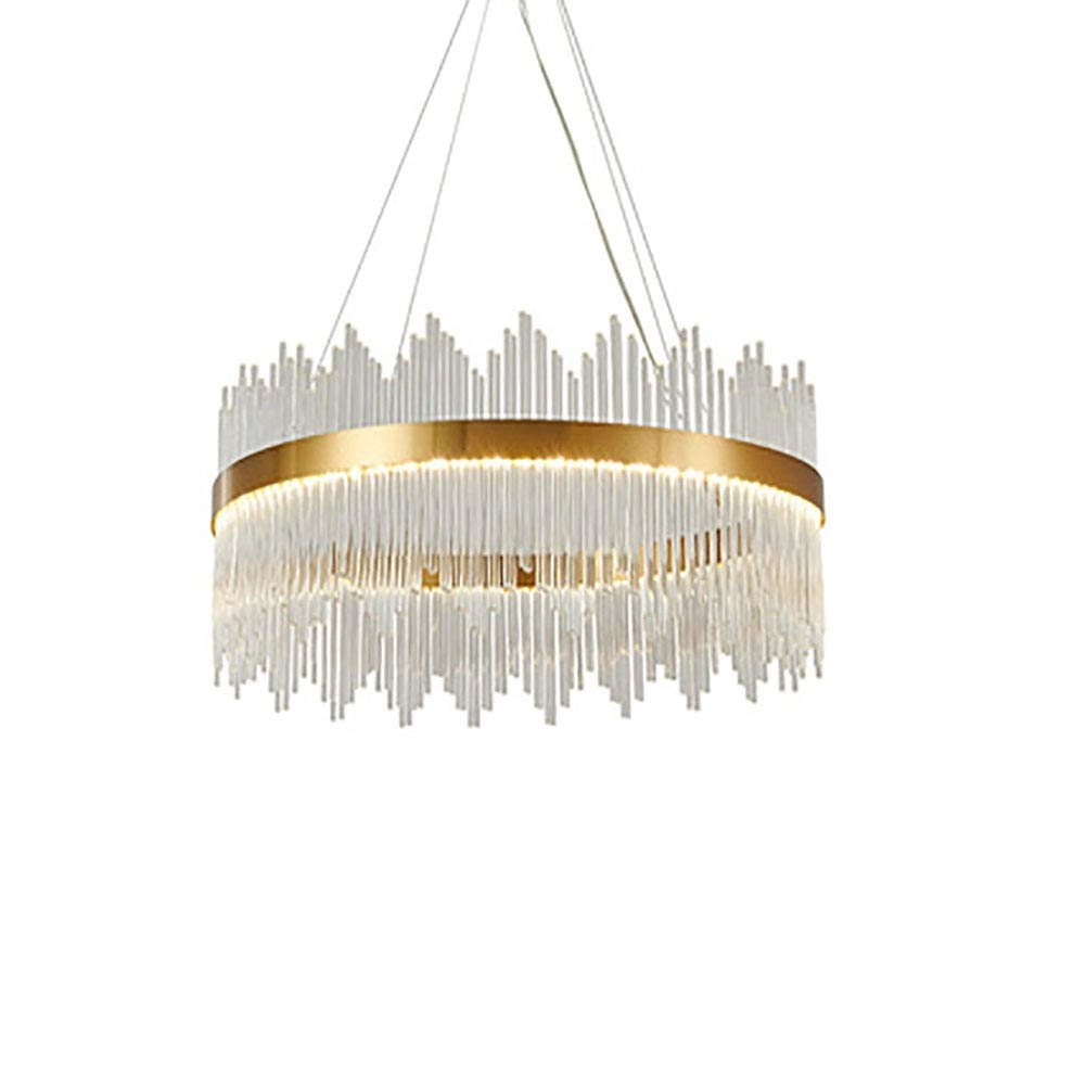 Semi Flush LED - Titanium gold three-color light 60cm