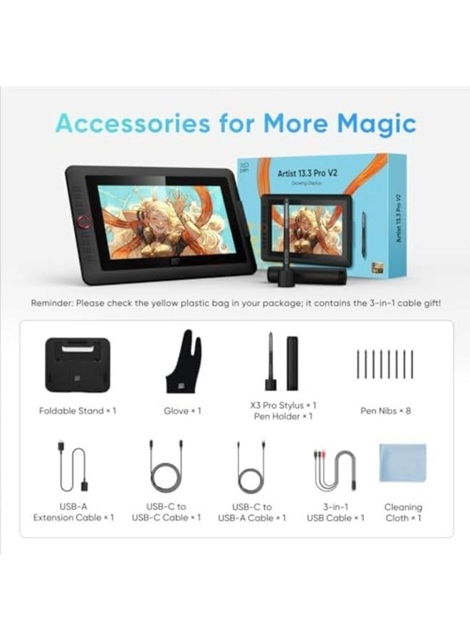 Artist 13.3 Pro V2 - 16,384 pressure levels