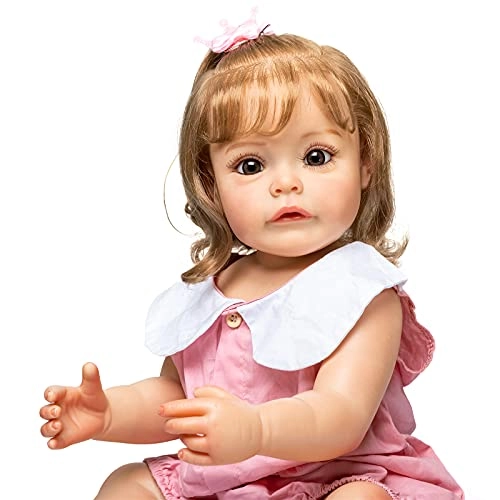 Princess Sue-Sue Reborn Baby Doll - 55 cm Silicone Hand-rooted Hair