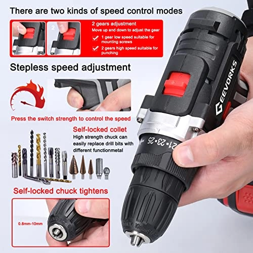 Electric Drill - 21V 1300mAh