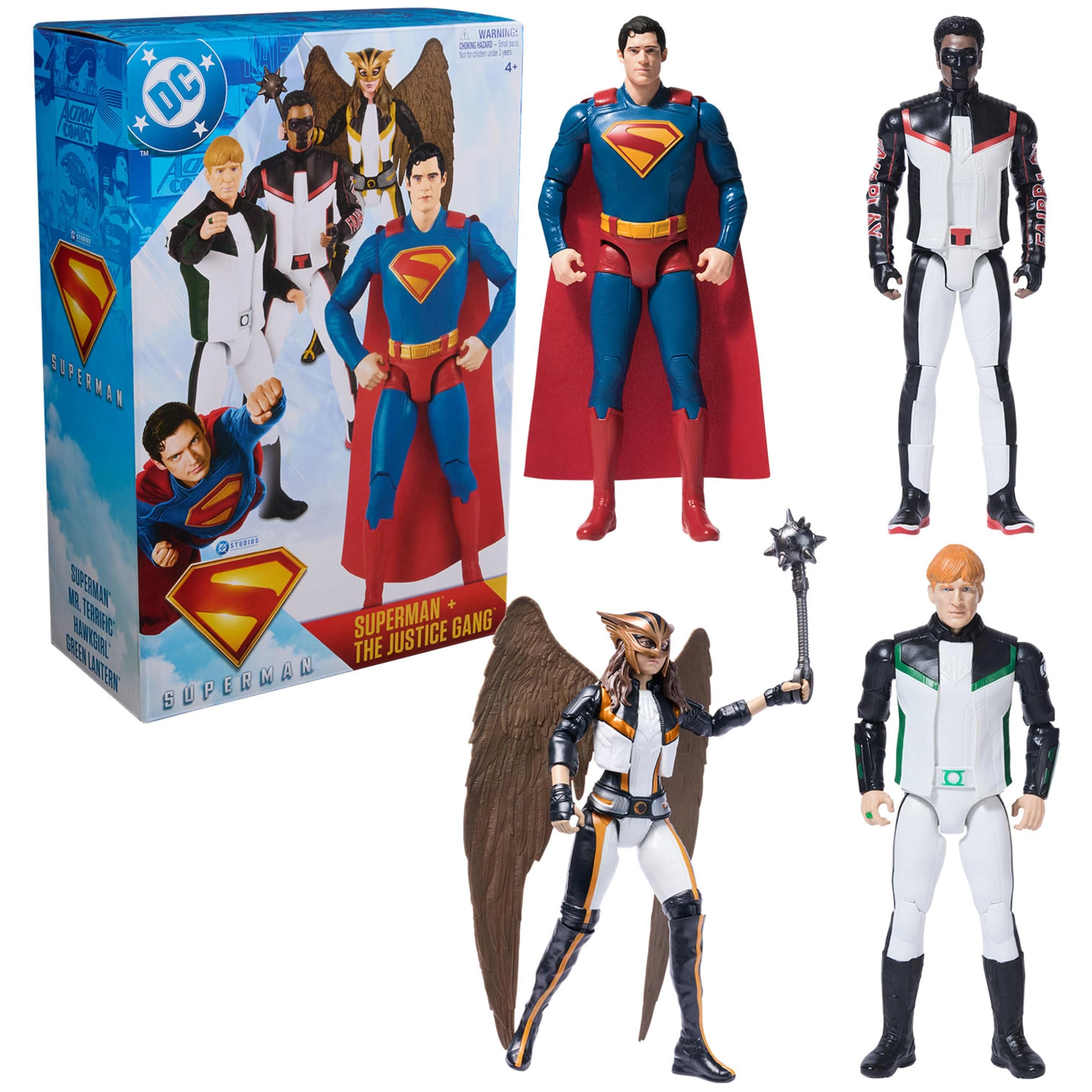 Spin Master Superman + Green Lantern + Hawkgirl + Mr. Terrific - Superhero - 4 pcs