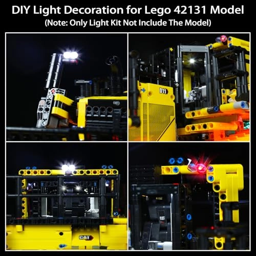 Lighting Kit for LEGO Cat D11 Bulldozer Model 42131