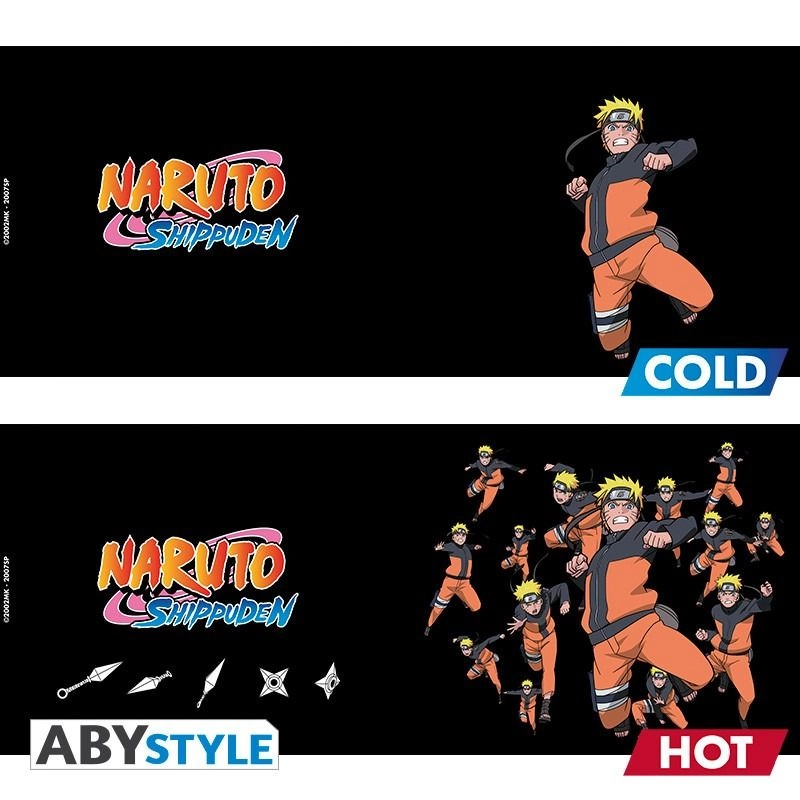 Naruto Shippuden Clone Jutsu Mug - Heat Changing - 460 ml