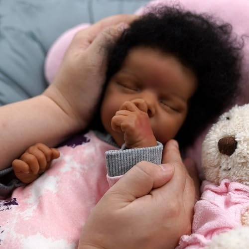 Reborn Baby Doll - 17Inch Cloth Body African American