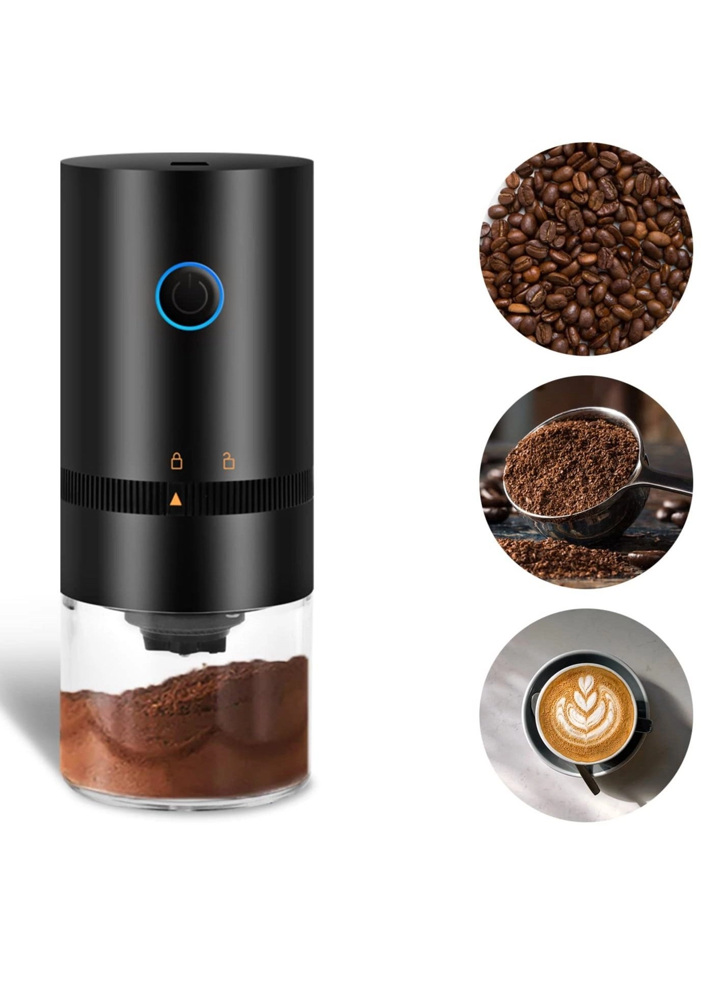 Coffee Grinder - Electric Automatic 120ml 1250mAh