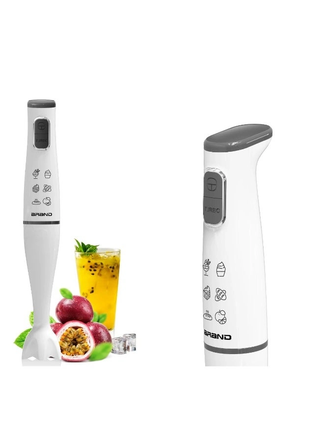 Lifestyle Powerful Hand Blender - Food Chopper & Whisker Splash Control High-Performance Blades