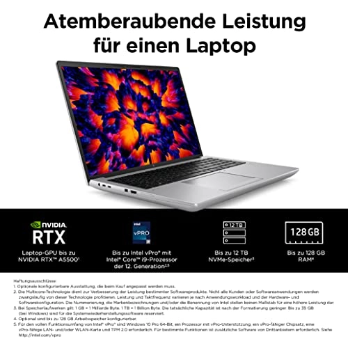 ZBook Fury 16 G9 62U61EAABD - 17.3'' Core i7-12800HX 16GB DDR5 512GB SSD