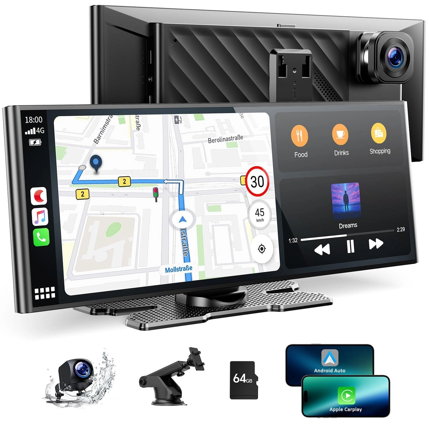Volam Carplay Screen - 4K