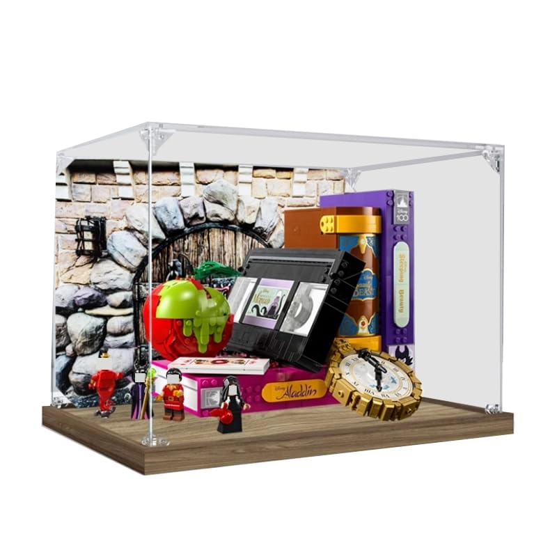 HCAEIOFJ Clear Acrylic Display Case - Villain Icons Lego Disne