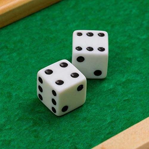 Shut The Box - 12 Spot Green Wood