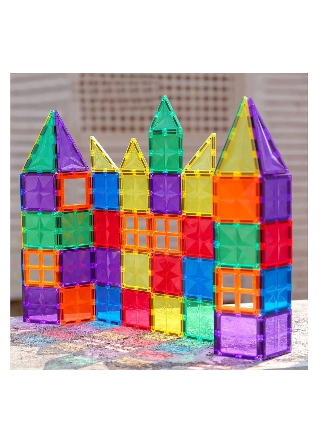 3D Star Magnetic Tiles - 72 pcs