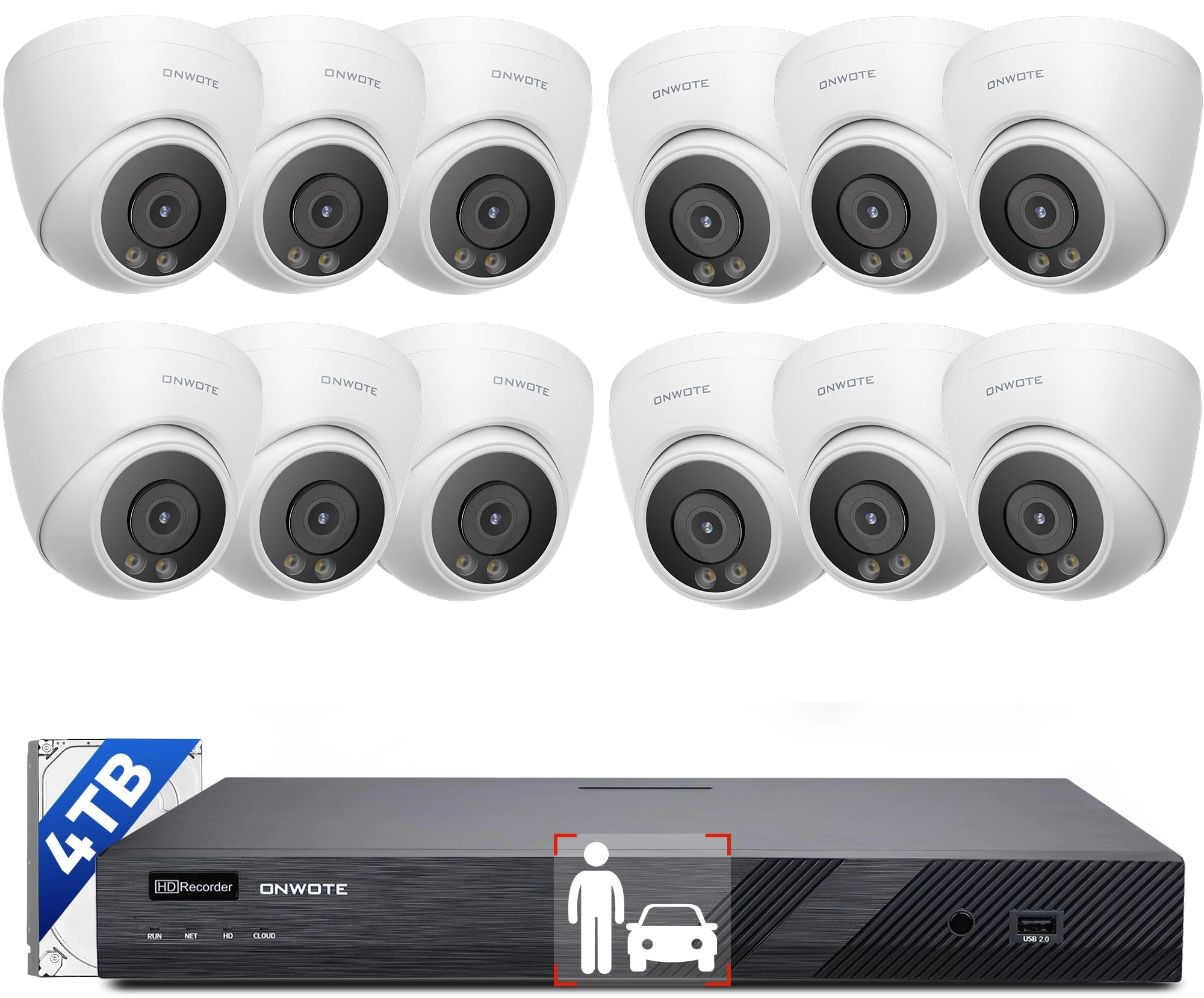 NVR PoE Security Camera System - 16 Channel