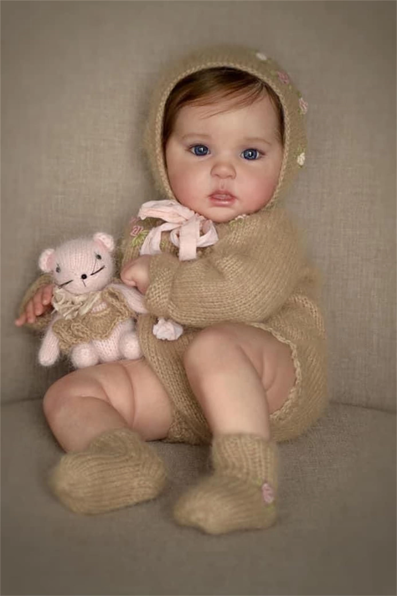 Nanjing Tianzeng Gifts Co.,Ltd Reborn Baby Doll - 20 inches Cotton Silicone Vinyl