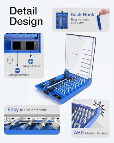 Magnetic Multi-Bit Screwdriver Set (45 Pcs)