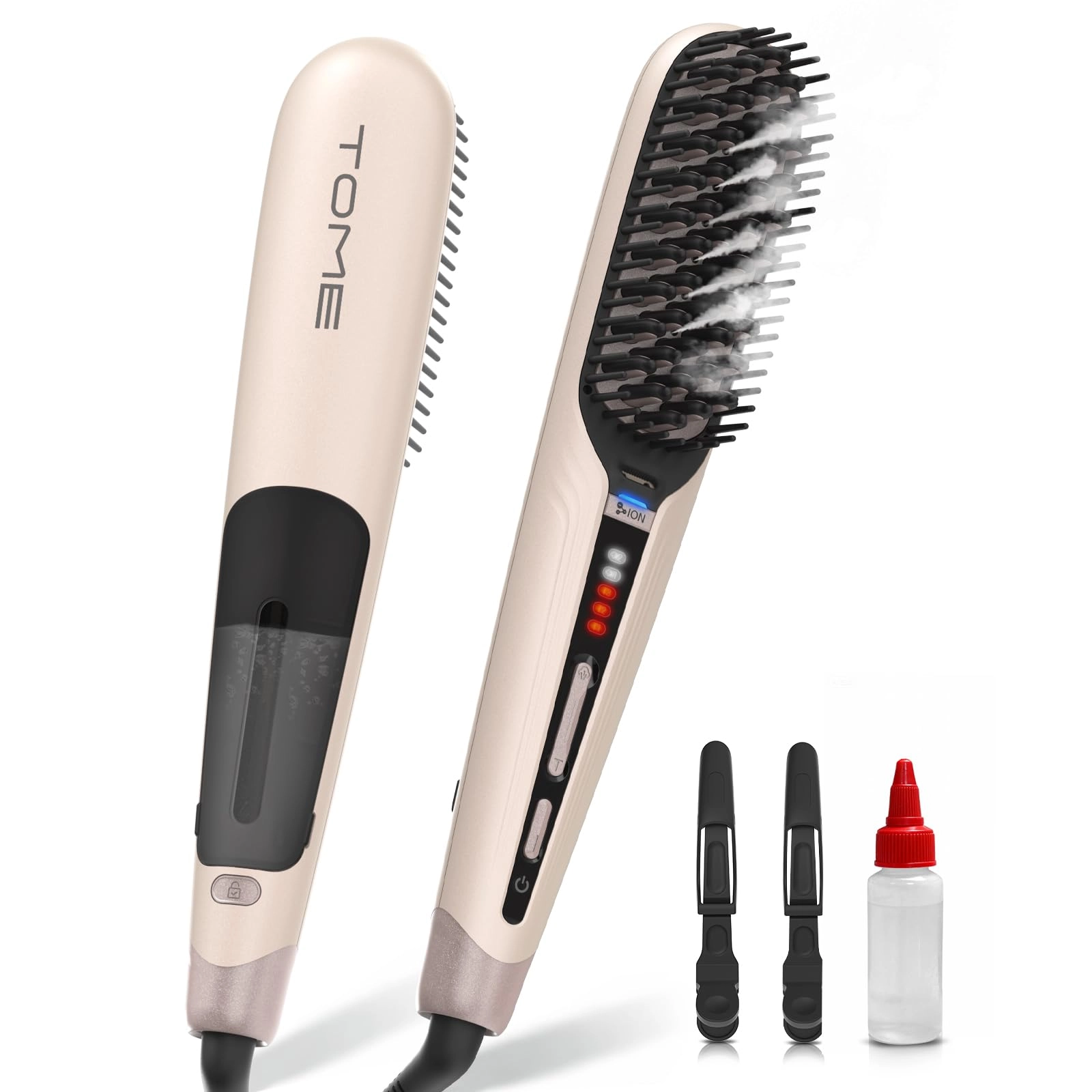 Steam Hair Straightener Brush