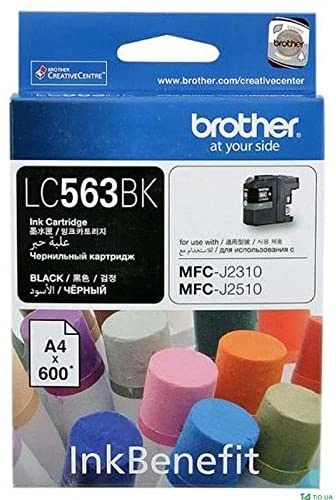 Hero Computer LLC brother LC563BK Standard Yield Black Compatible
