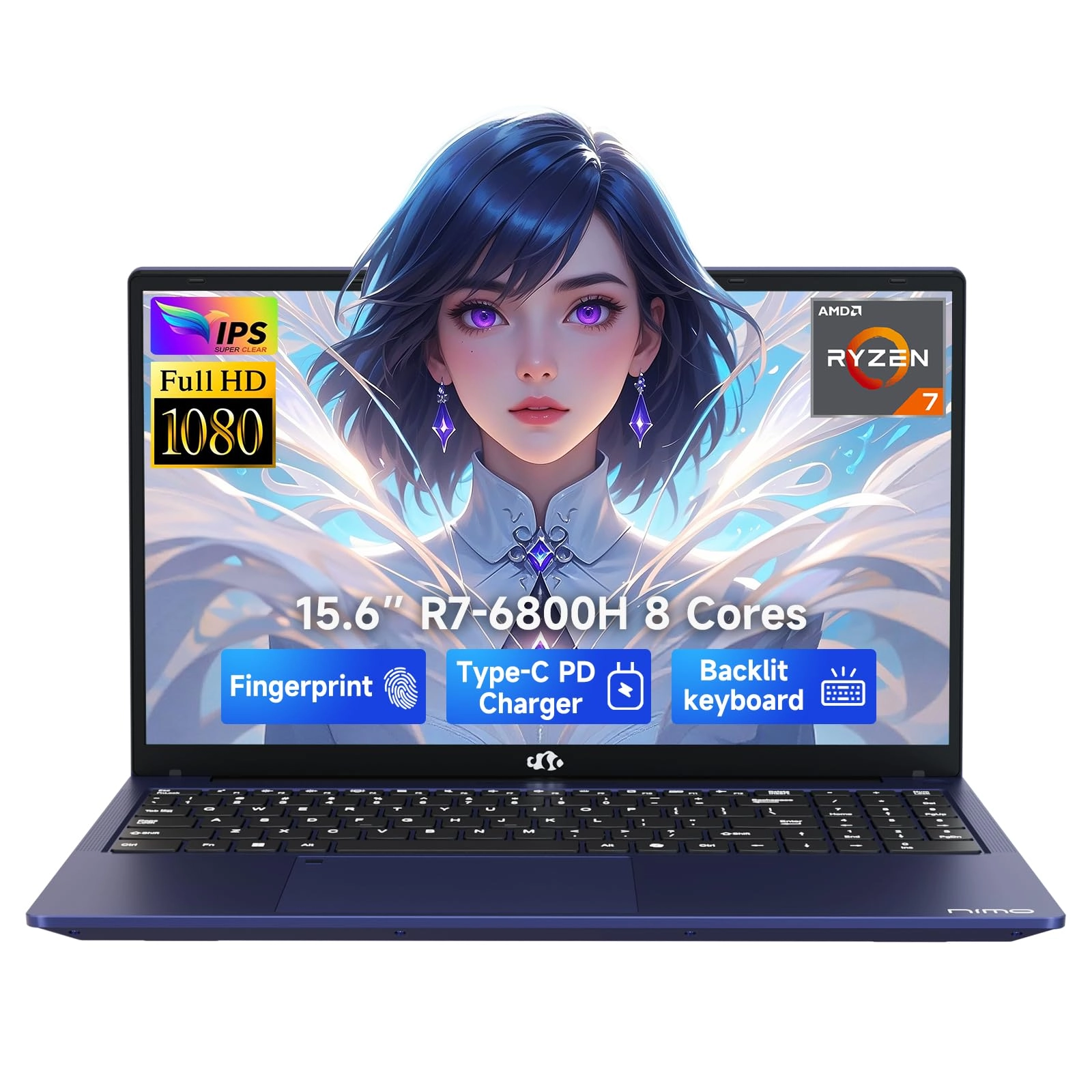 Electronic Nimo S.A. N155 - 15.6'' Ryzen 7 6800H 32GB DDR5 512GB SSD