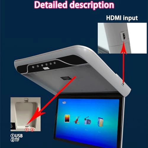 Car ceiling display - 19-Inch