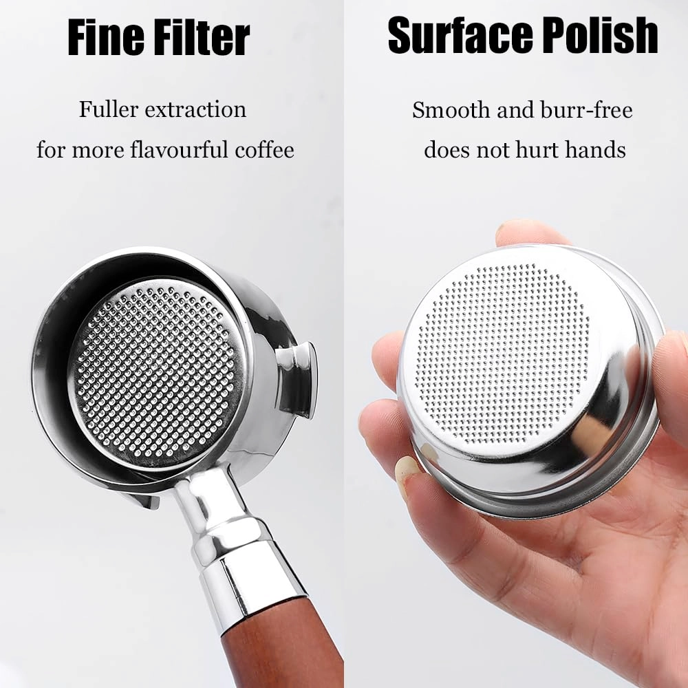 Portafilter Basket (Double Layer) - 51mm Stainless Steel + Portafilter Basket (Single Layer) - 51mm Stainless Steel