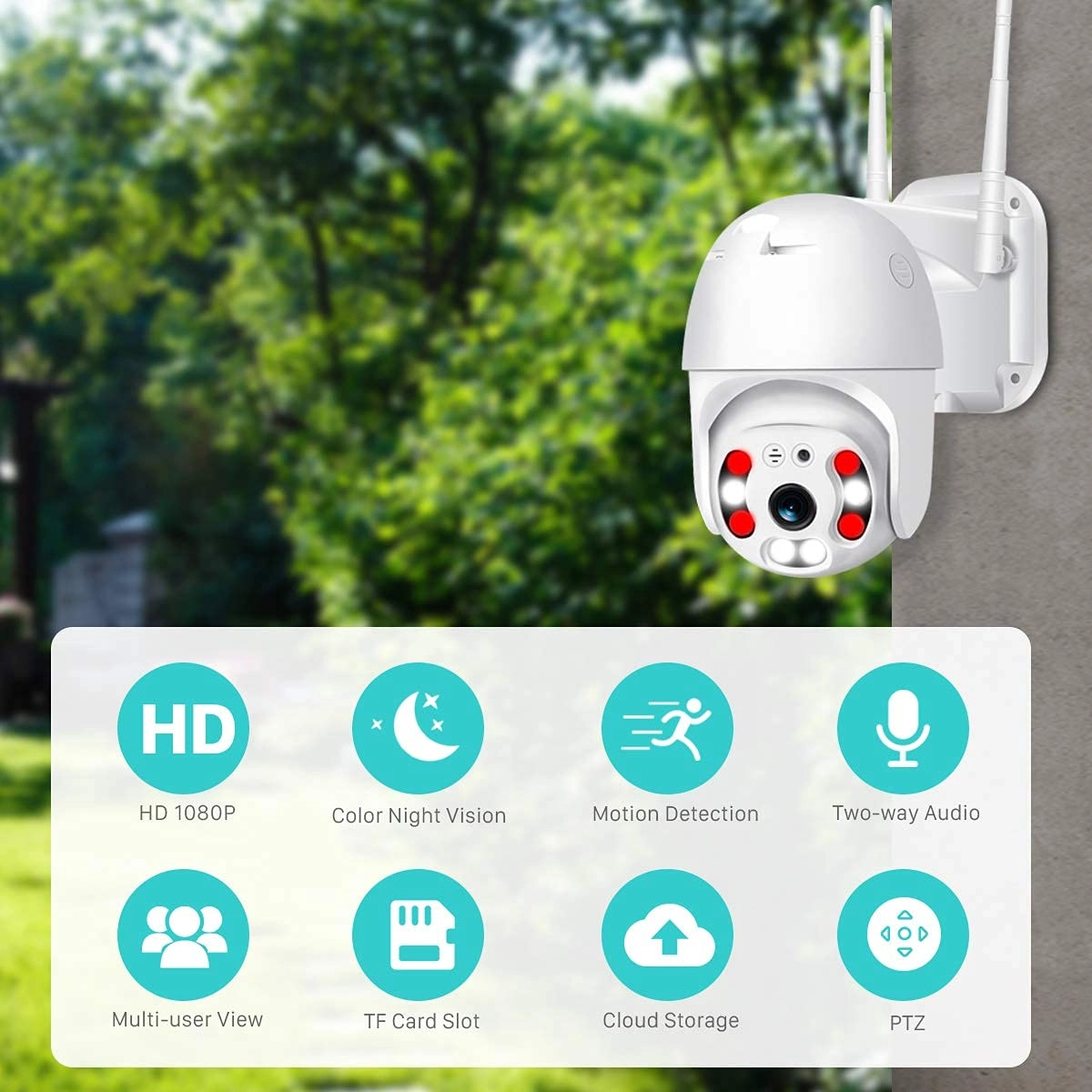 Wireless WiFi IP CCTV Security Camera 2560 X 1920