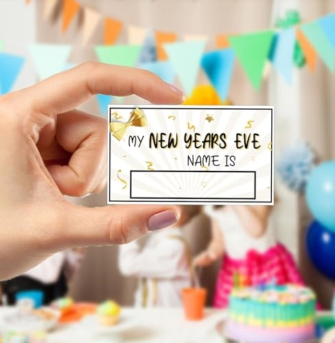 What's Your New Years EVE Name Game - 1 Game Sign 30 Name Stickers