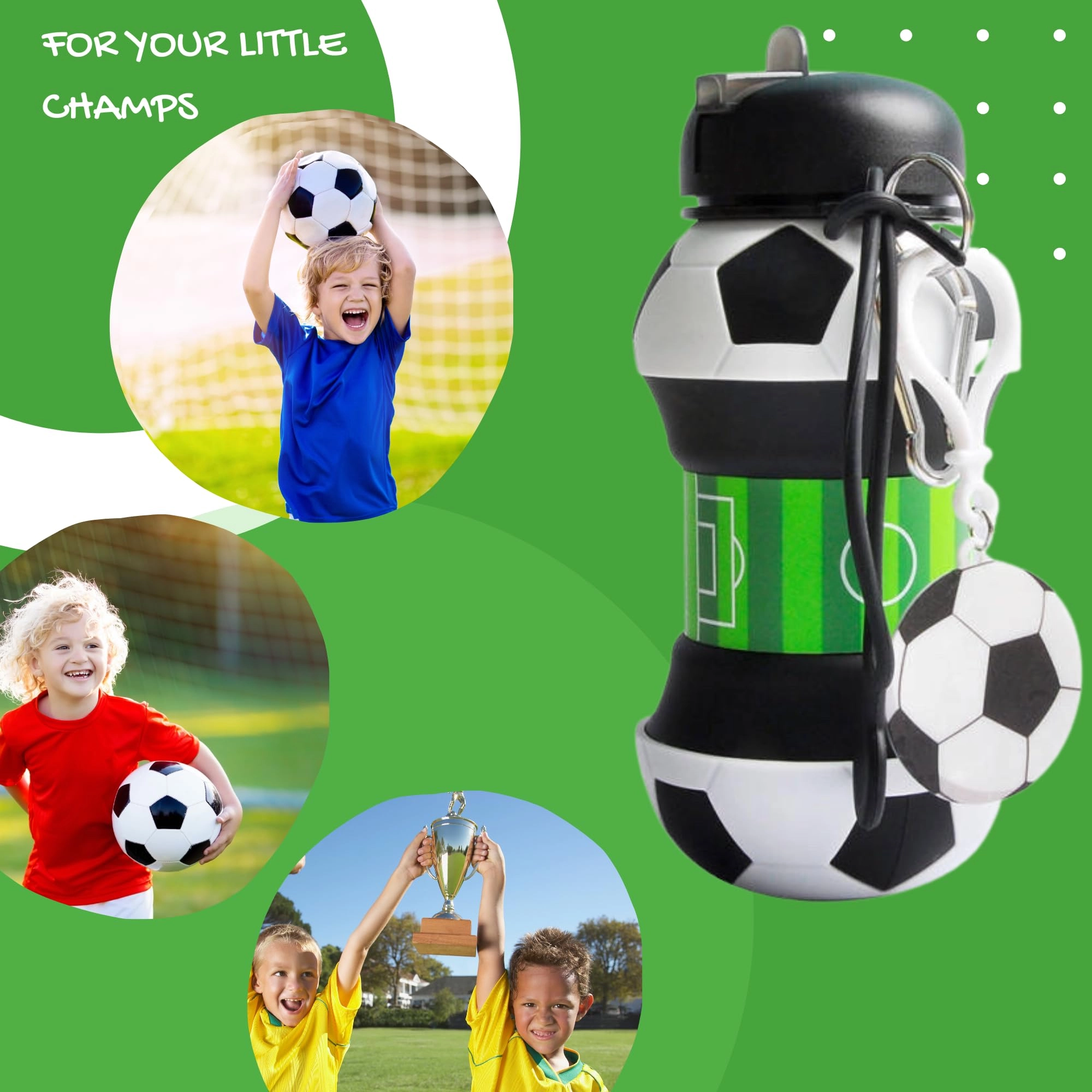 Football Water Bottle - 550 ml