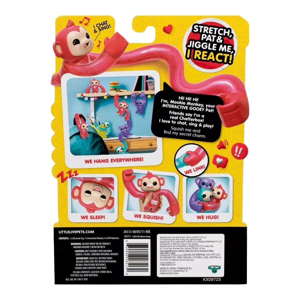 Hug N Hang Zoogooz Mookie Monkey - Interactive 5+