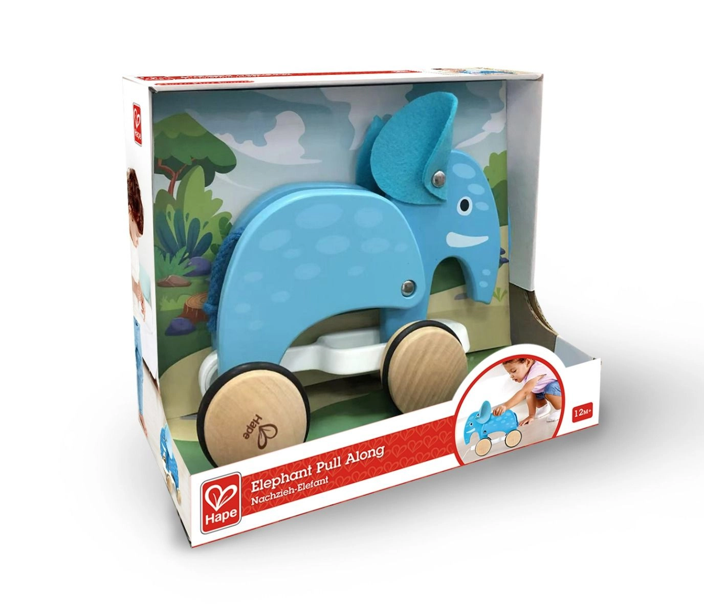 Elephant Pull Along Toy - Elephant