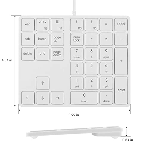 Numeric Keypad - Wired 34 Keys USB