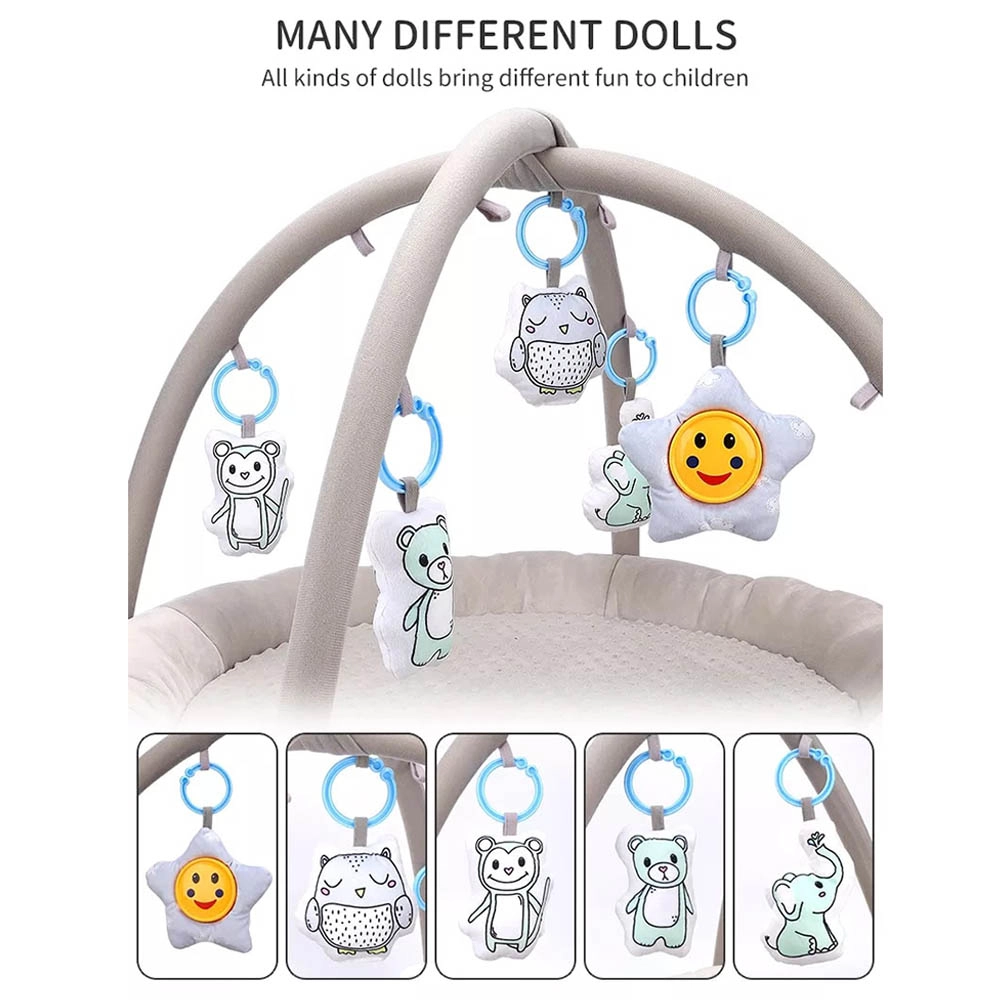 Baby Round Comfy Gym Play Mat - Neutral Grey 3 months