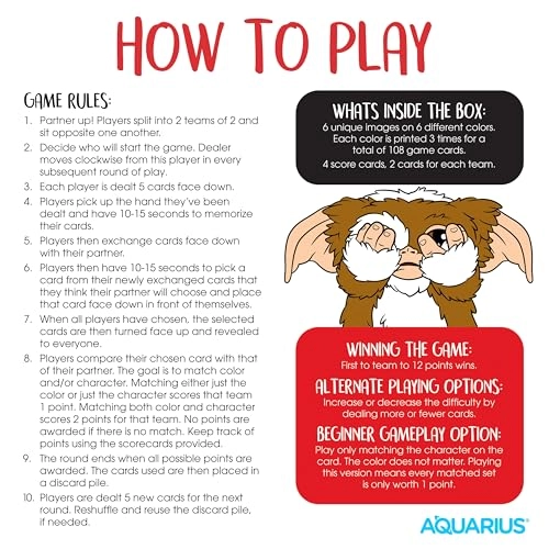 Gremlins Memory Master - Card Game