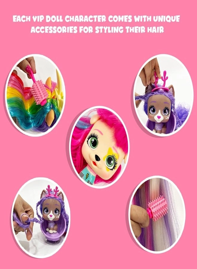 I Love VIP Pets - Doll Set Pups with Long Hair 9 Accessories Ages 3+