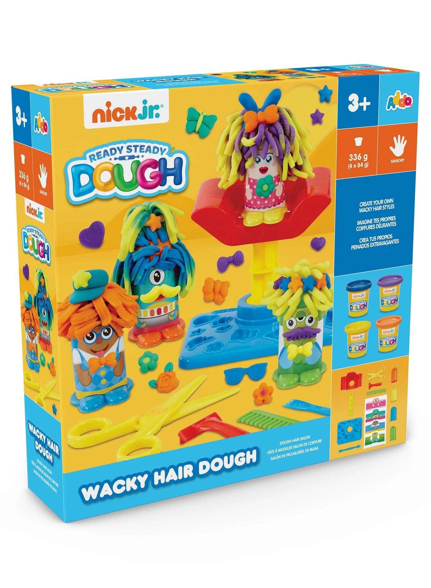 Ready Steady Dough Wacky Hair Play Dough - 3+ years