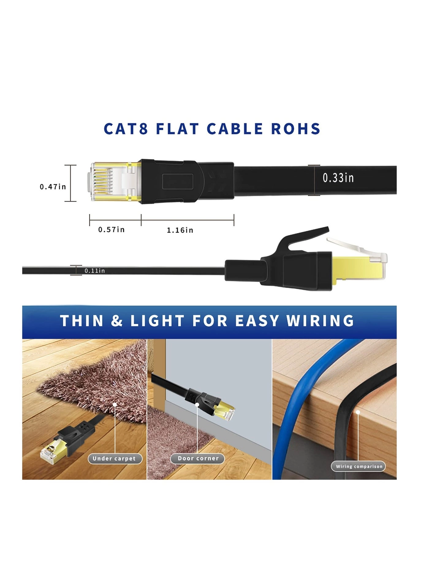 CAT8 Ethernet Cable - 10m