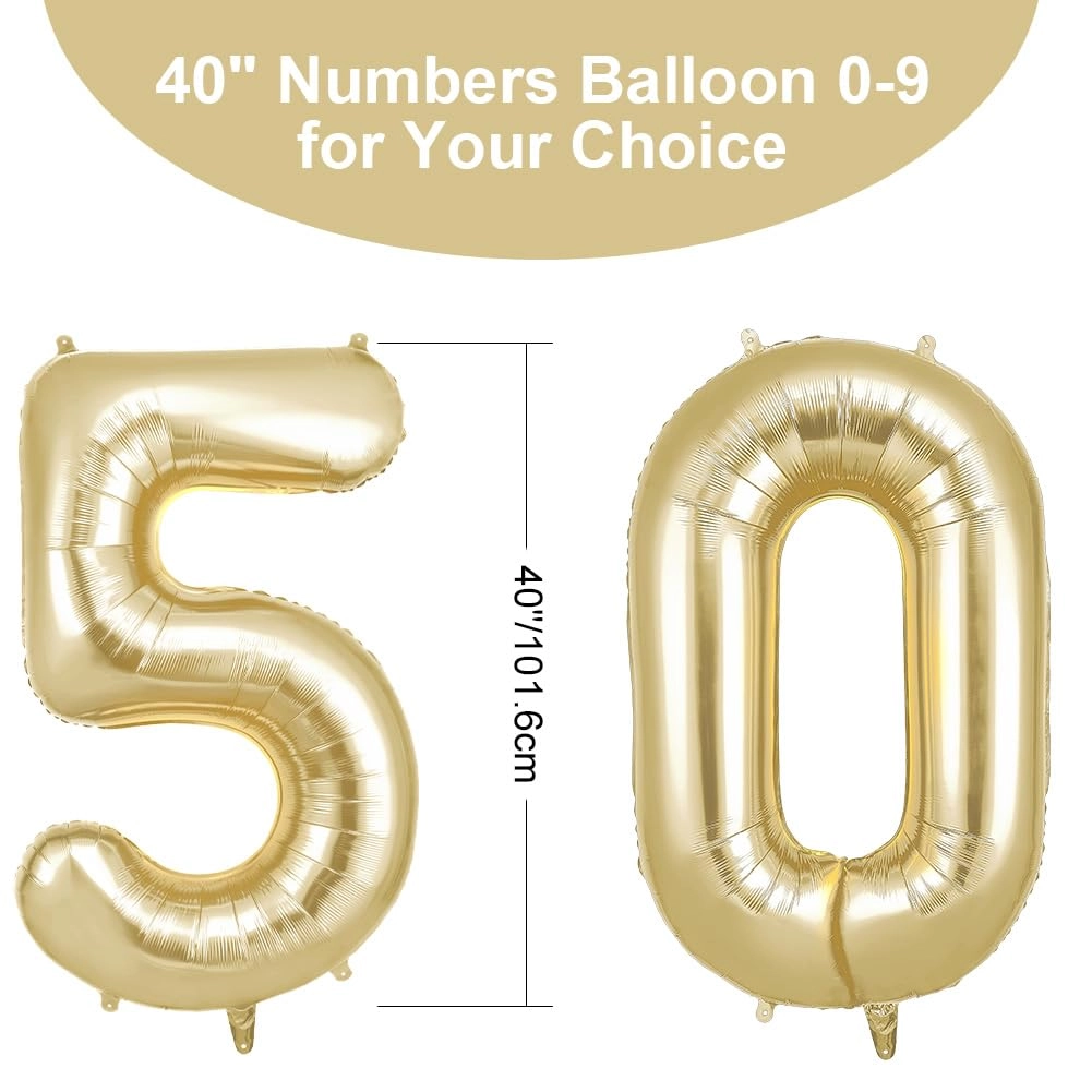 Number 50 - 2 piece(s) Birthday